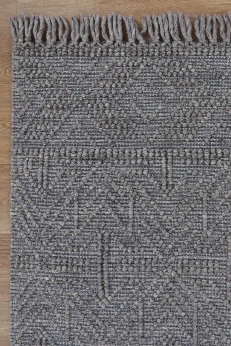 Treasure Tribal Grey Multi Wool Rug Area Rug | Ruggy