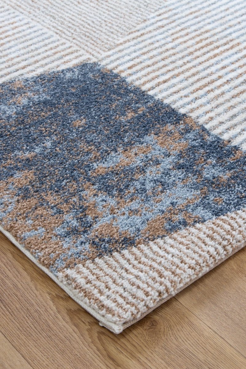 Velar Geometric Shapes Blue Multi Rug