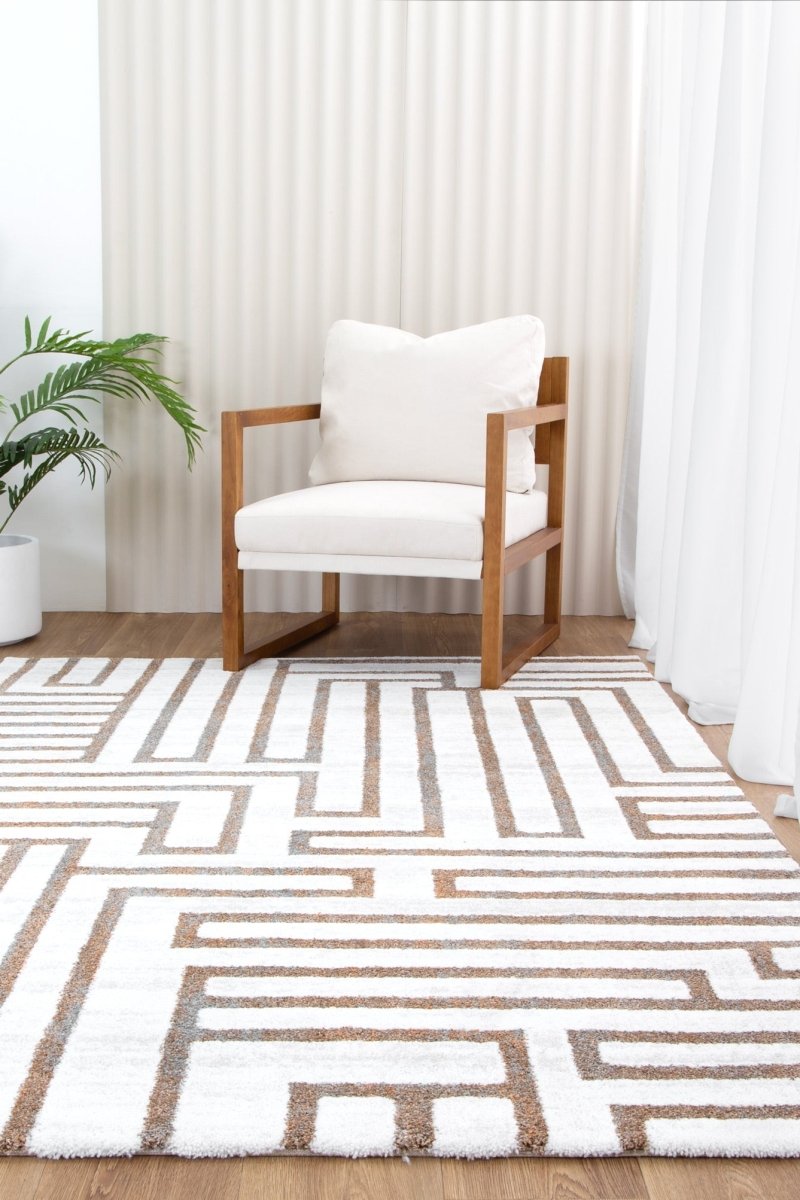 Velar Maze Cream Rug