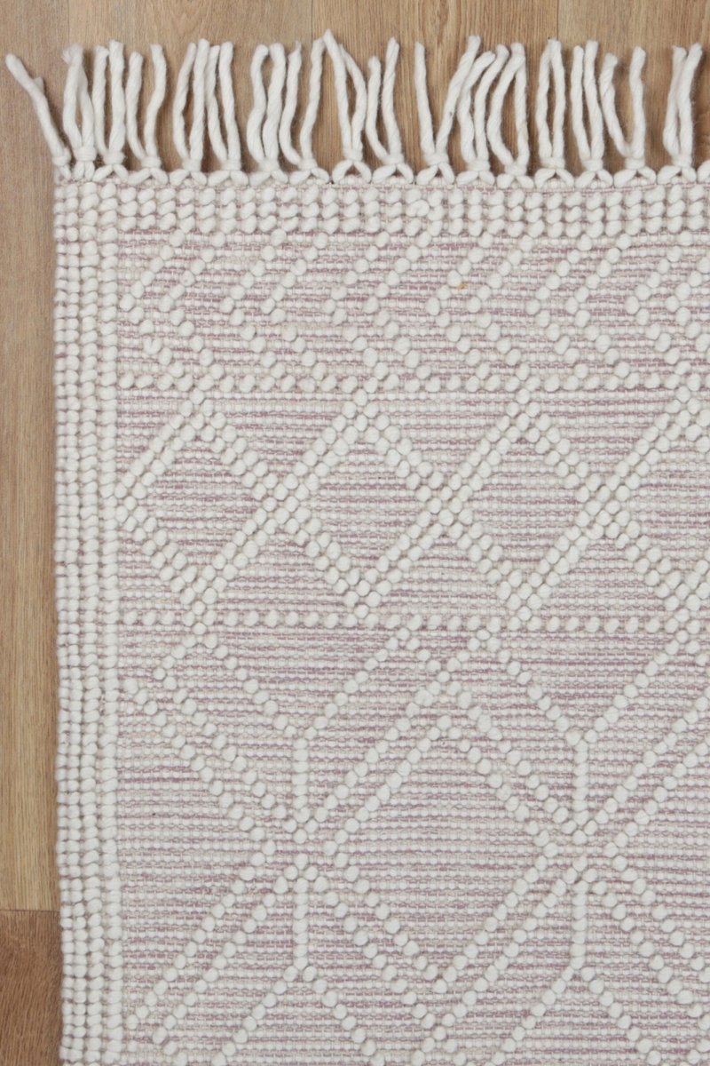 Vista Ava Blush Wool Rug Area Rug | Ruggy