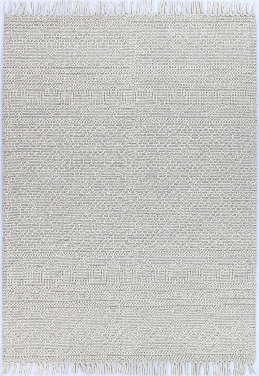 Vista Mia Grey Wool Rug Area Rug | Ruggy