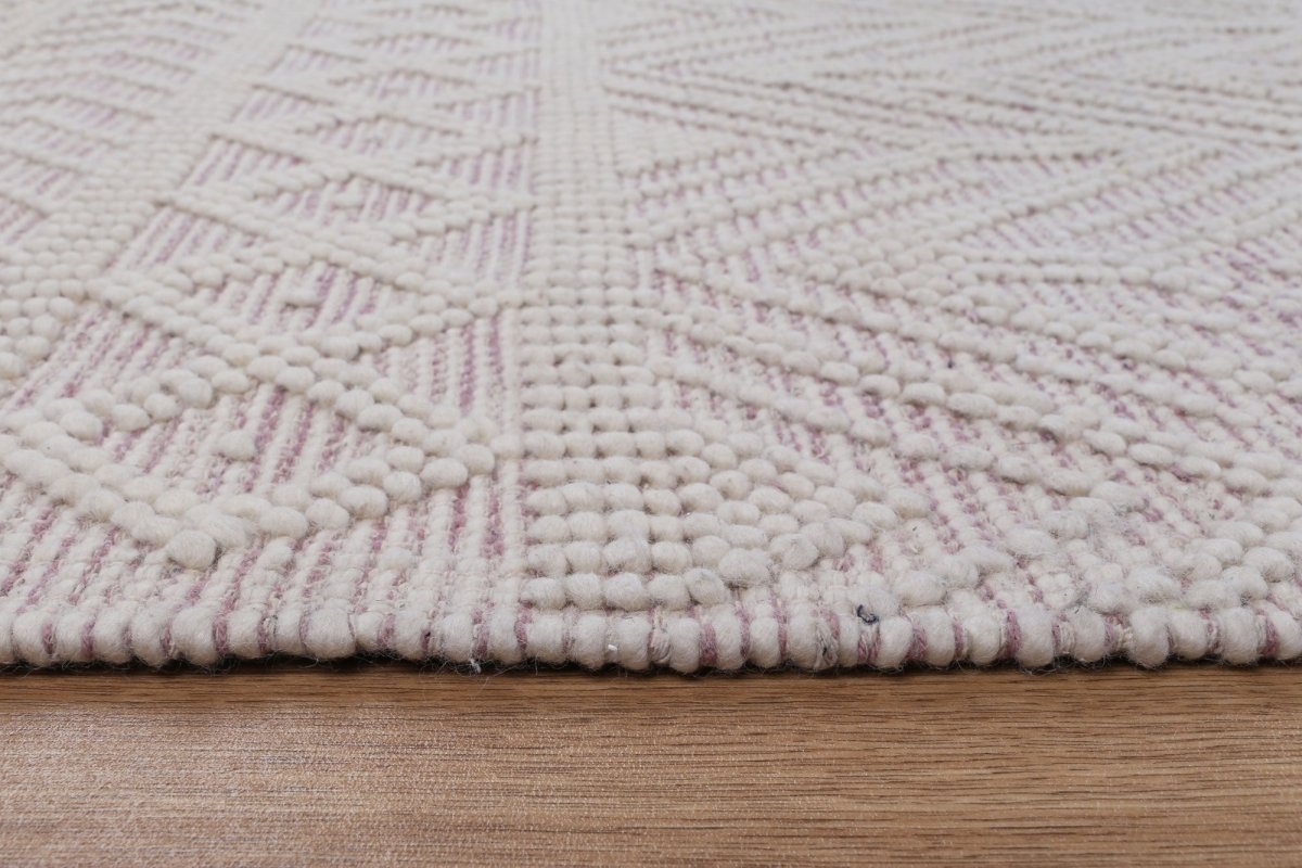 Vista Zoe Blush Wool Rug Area Rug | Ruggy