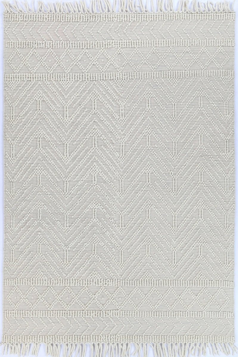 Vista Zoe Grey Wool Rug Area Rug | Ruggy