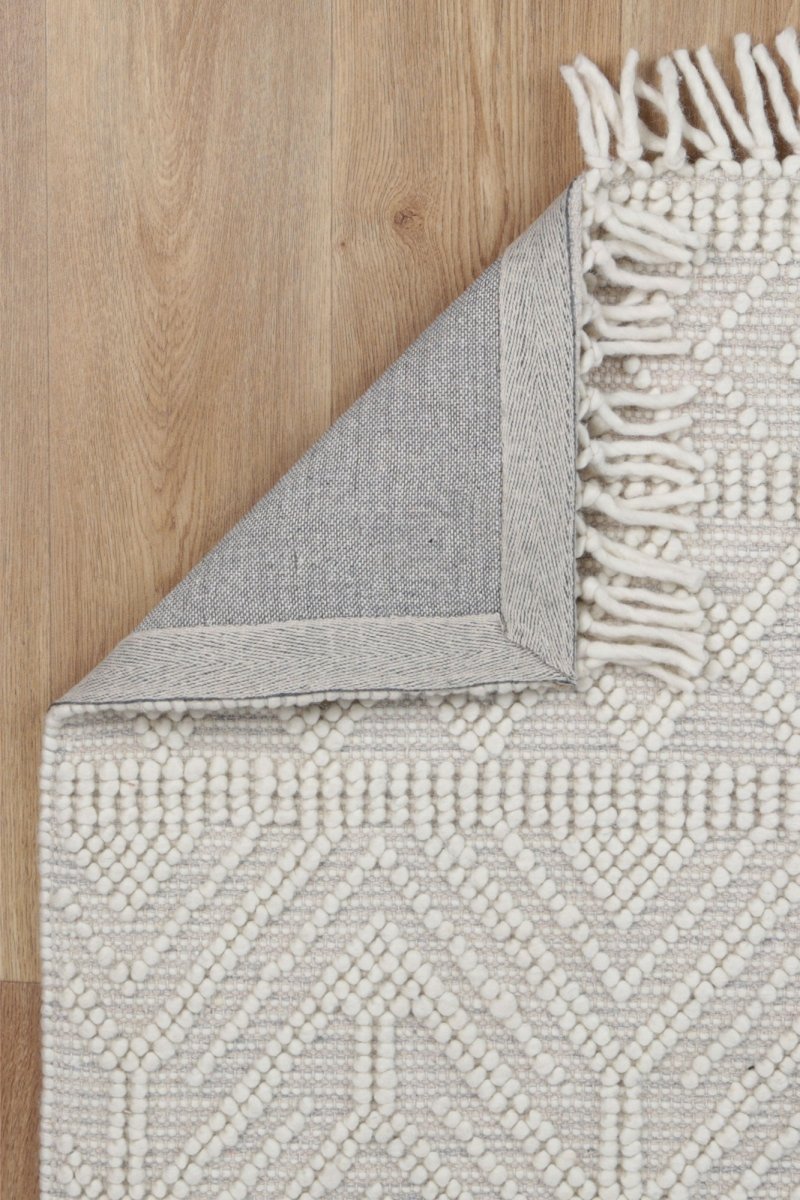 Vista Zoe Grey Wool Rug Area Rug | Ruggy