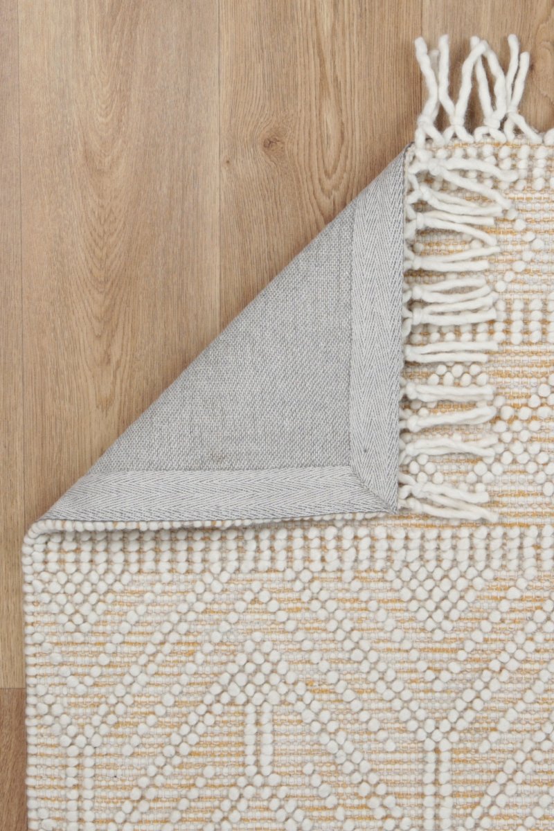 Vista Zoe Mustard Wool Rug Area Rug | Ruggy