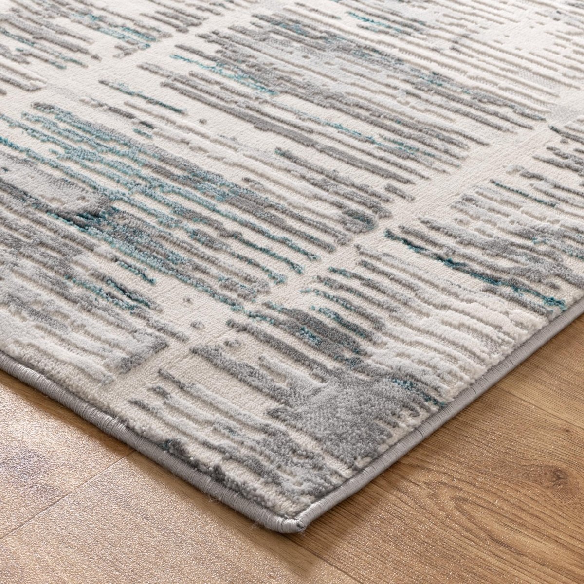 Vita Abstract Grey Blue Rug