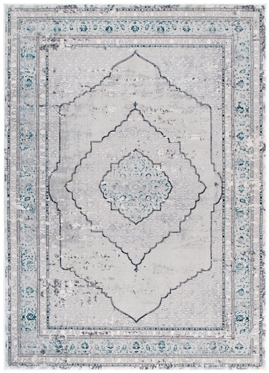 Vita Oriental Grey Blue Rug