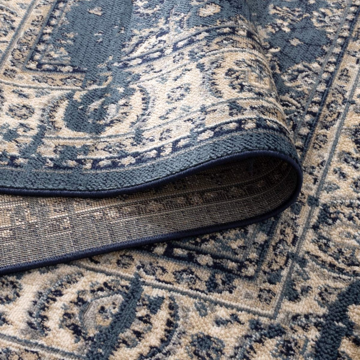 Vivid Distressed Navy Rug