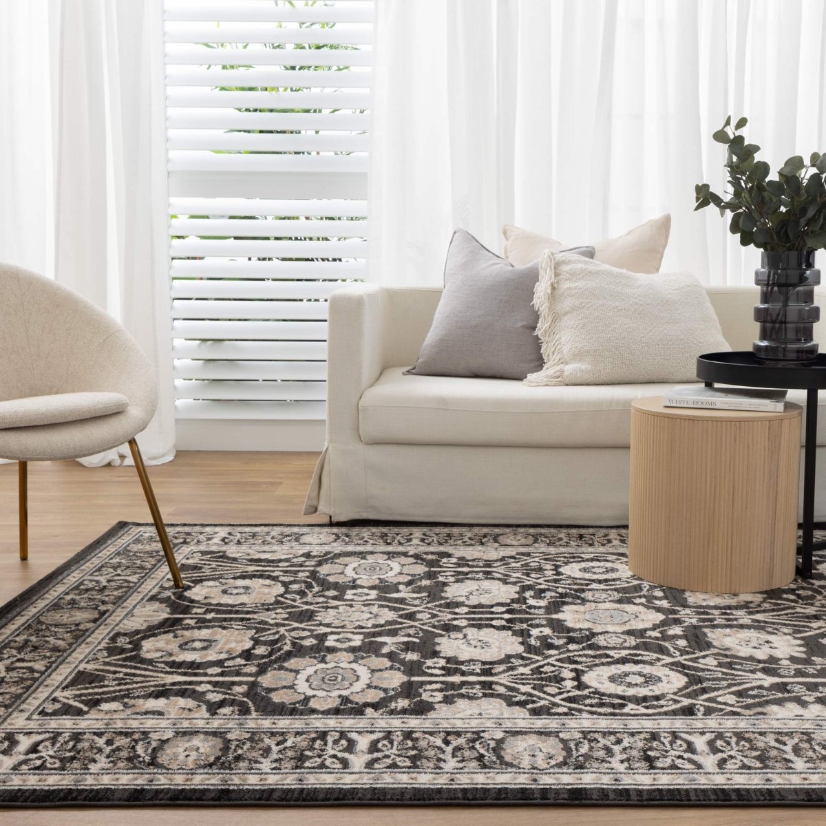 Vivid Motif Fume Rug