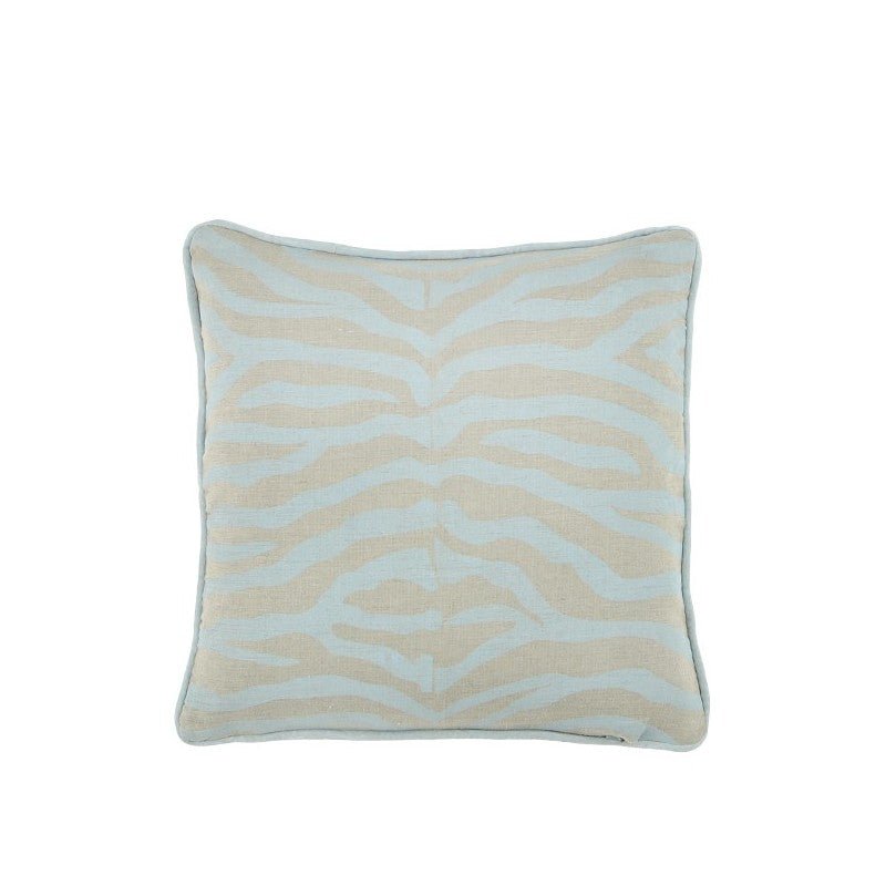 Zebra Pale Blue Cushion 45x45cm Cushions | Ruggy