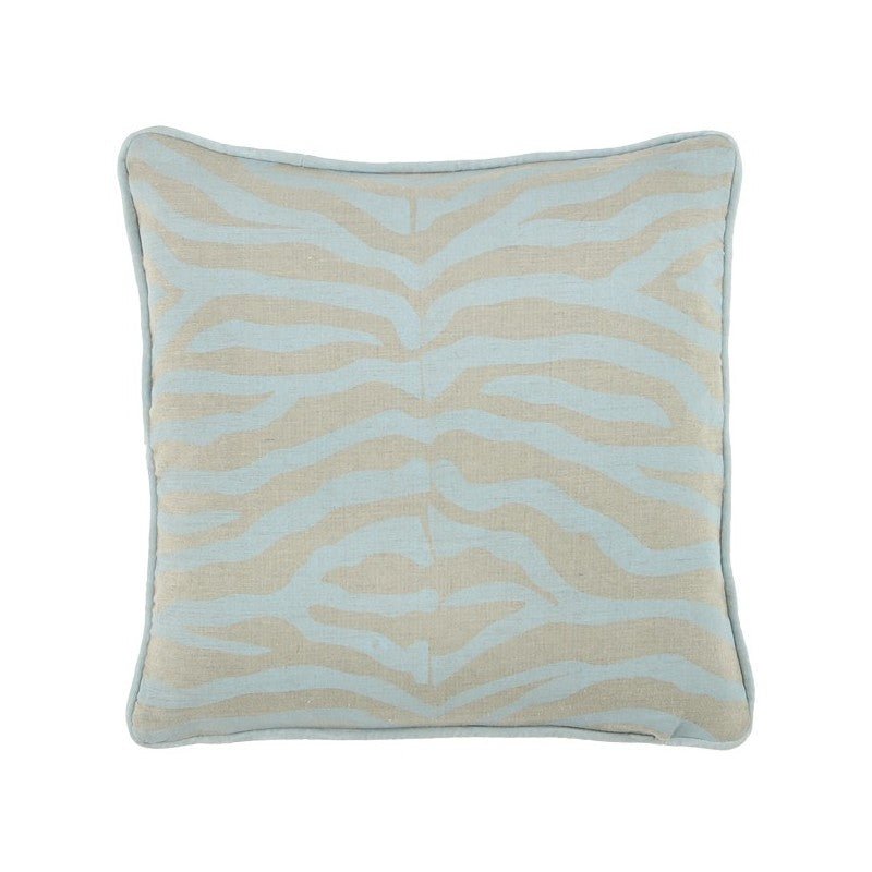 Zebra Pale Blue Cushion 60x60cm Cushions | Ruggy