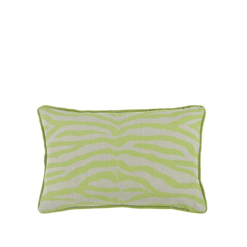 Zebra Pesto Cushion 60x40cm Cushions | Ruggy