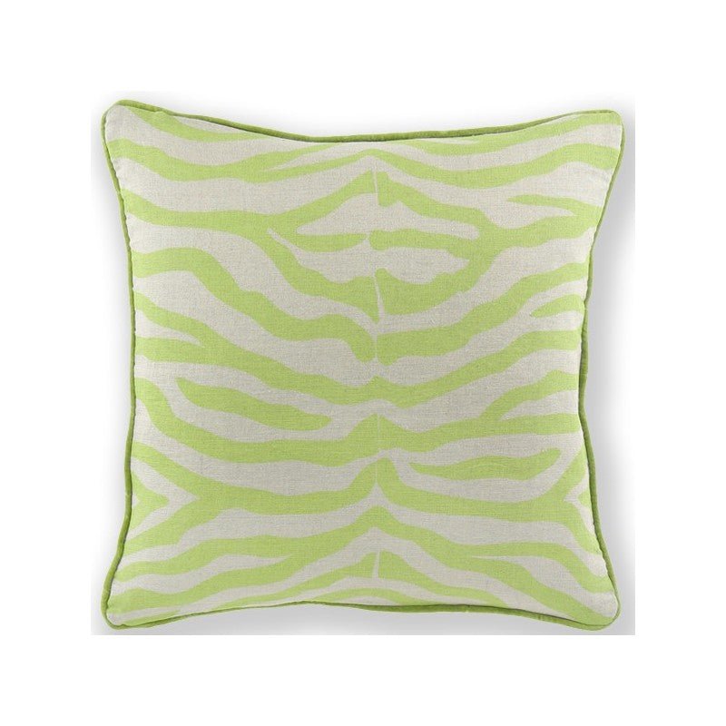 Zebra Pesto Cushion 60x60cm Cushions | Ruggy