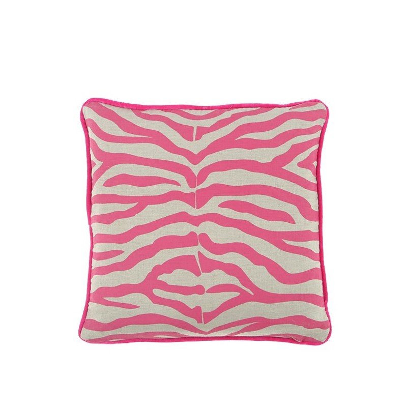 Zebra Pink Cushion 45x45cm Cushions | Ruggy