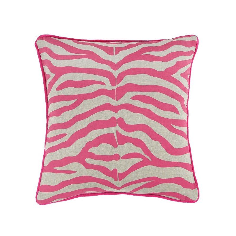 Zebra Pink Cushion 60x60cm Cushions | Ruggy