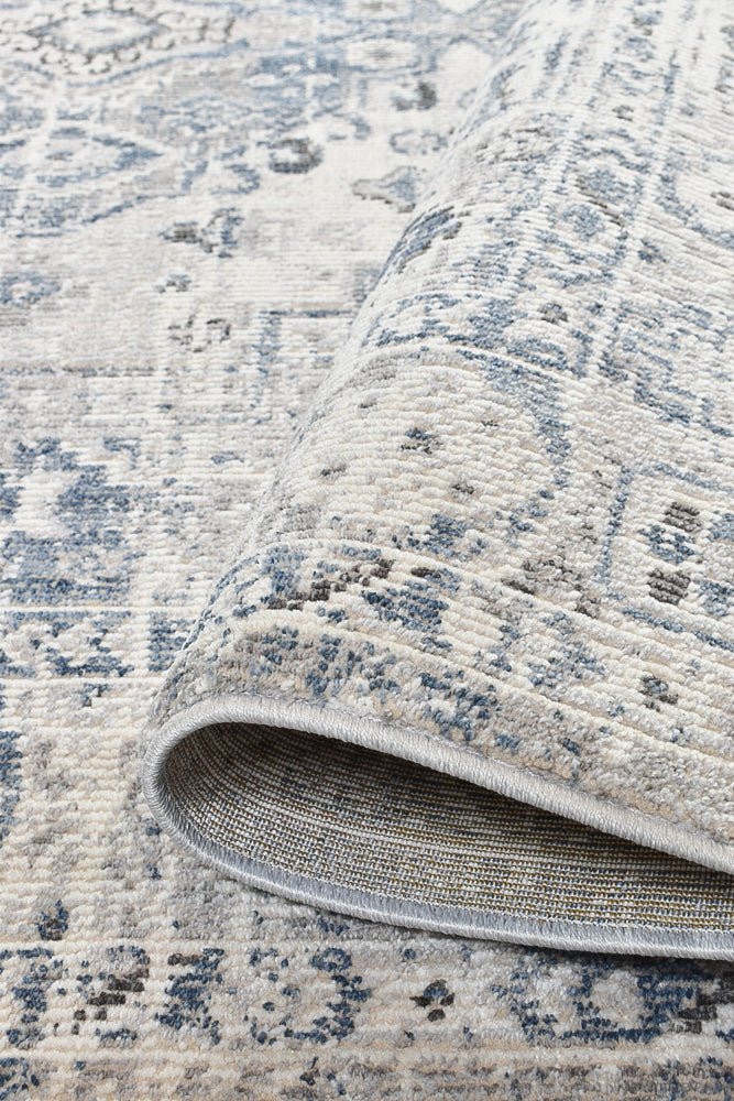 Zircon Blue Light Grey Rug