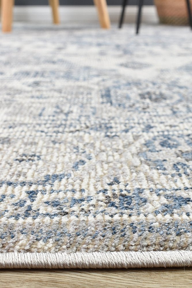 Zircon Blue Light Grey Rug