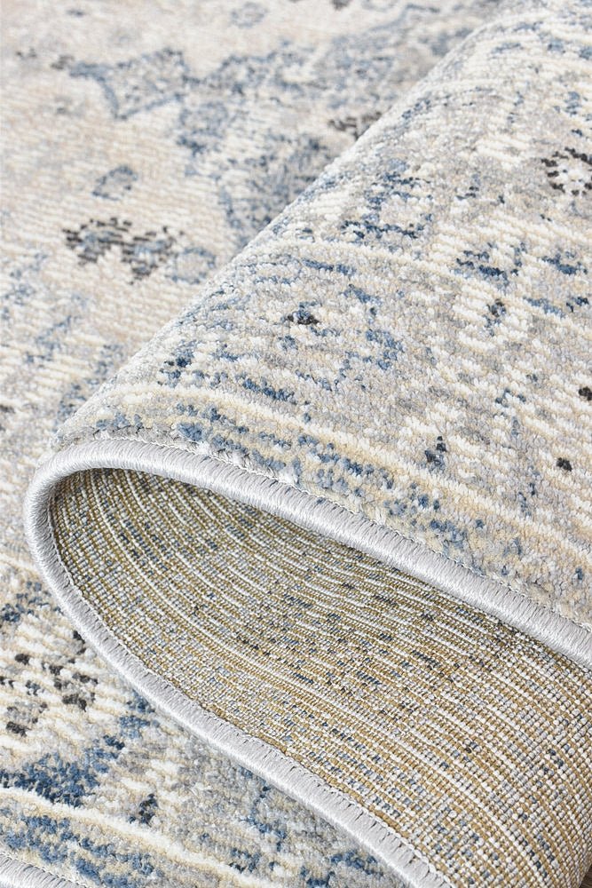 Zircon Blue Light Grey Rug