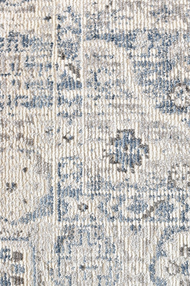 Zircon Blue Light Grey Rug