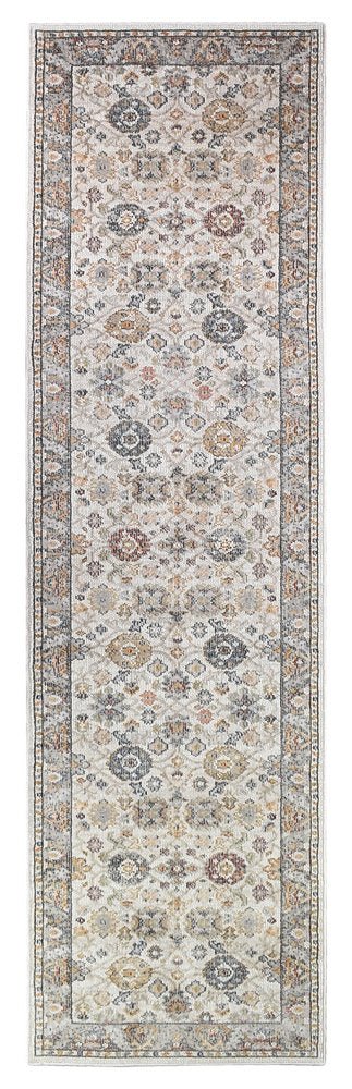 Zircon Floral Cream Hallway Runner