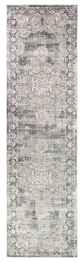 Zircon Light Grey Traditional Rug