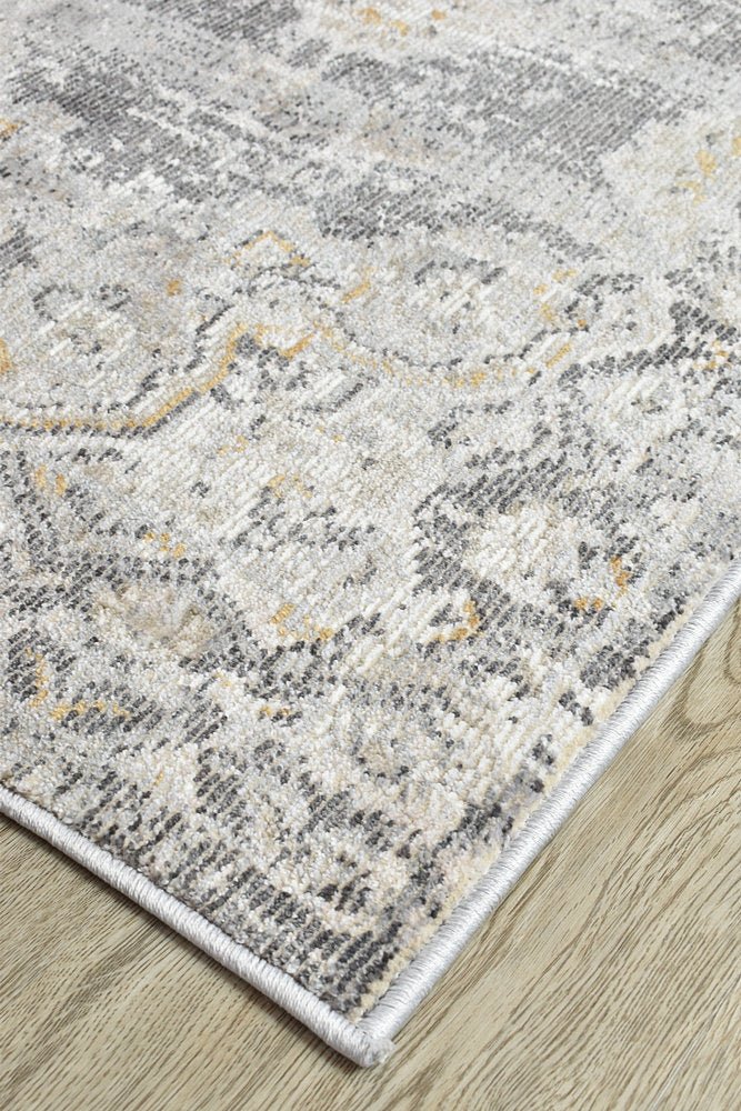 Zircon Light Grey Traditional Rug