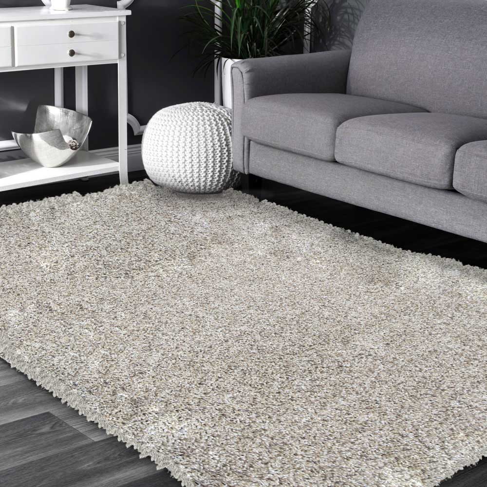 Allure Plush Beige Shaggy Rug - Ruggy