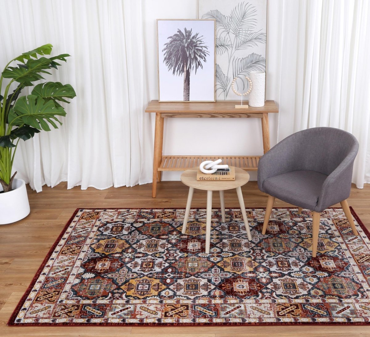 Artify Dalian Multi Traditional Soft Rug - Ruggy