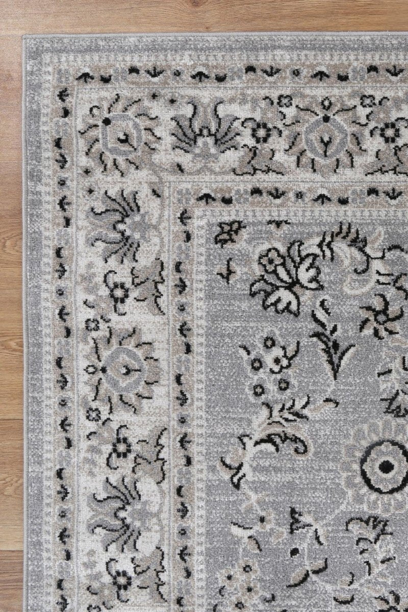 Artify Hamburg Grey Traditional Rug - Ruggy