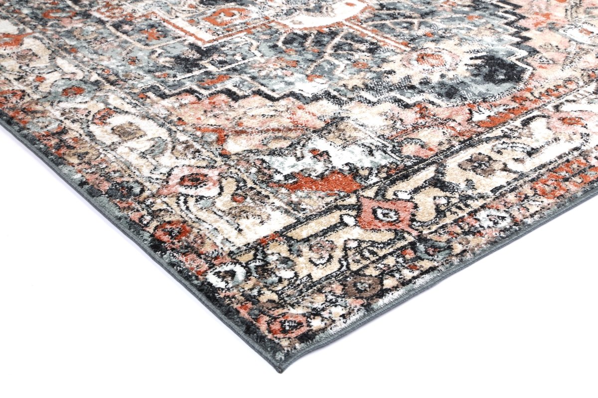 Artique Traditional Charcoal Rug - Ruggy