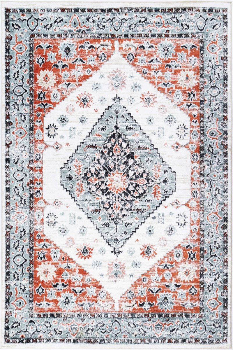 Artique Traditional Cream Terracotta Rug - Ruggy