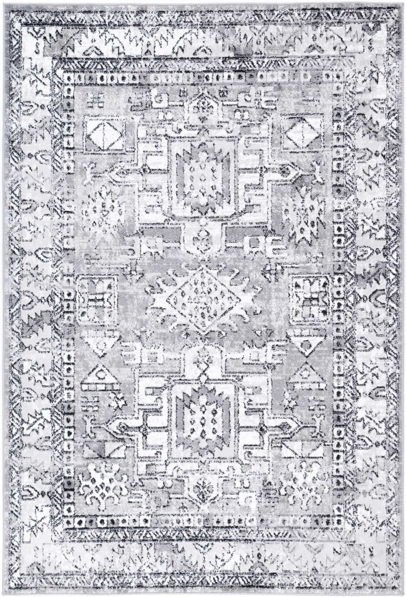 Artique Traditional Grey Rug - Ruggy