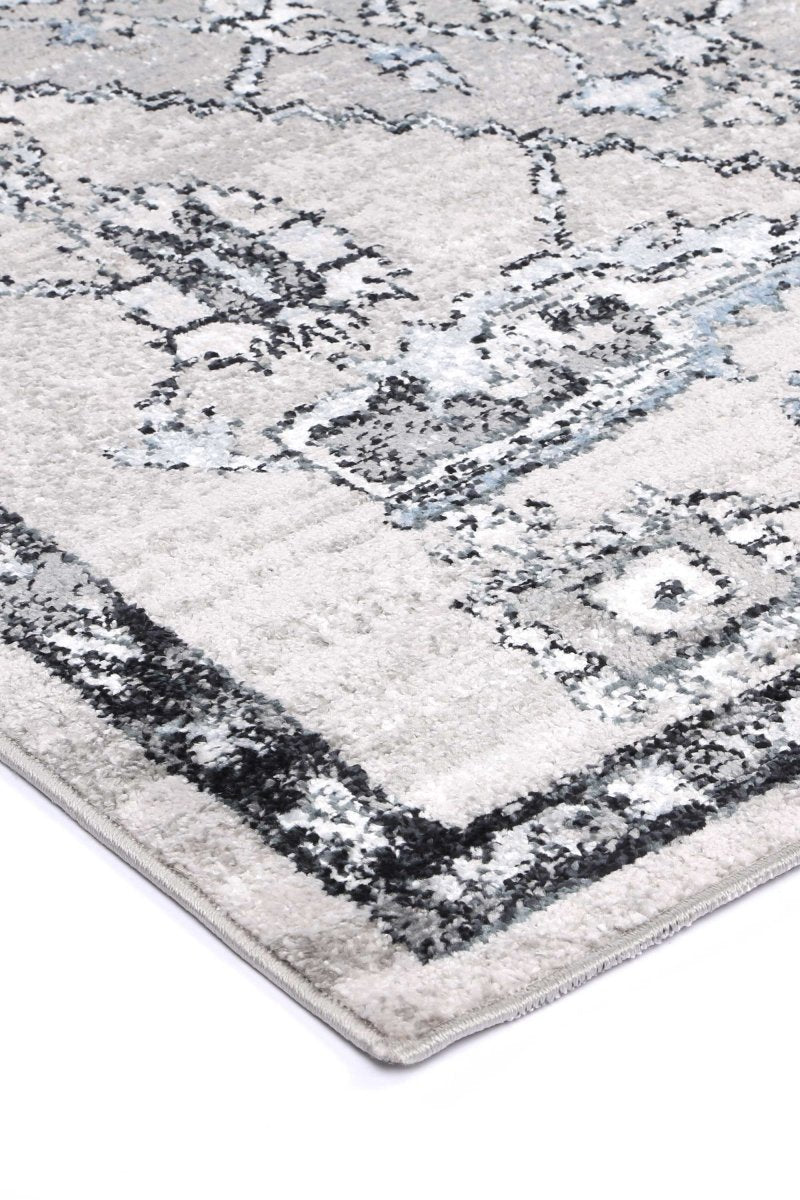 Artique Traditional Light Grey Rug - Ruggy