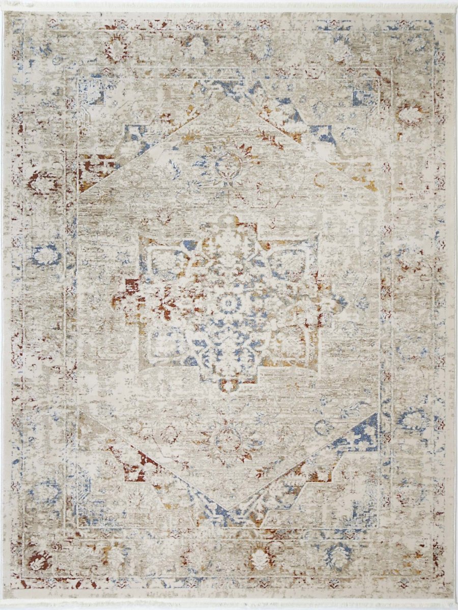 Celestial Classic Vintage Beige Multi Rug - Ruggy