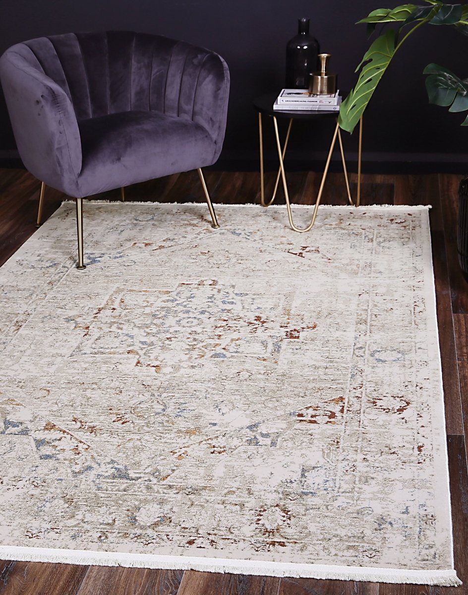 Celestial Classic Vintage Beige Multi Rug - Ruggy