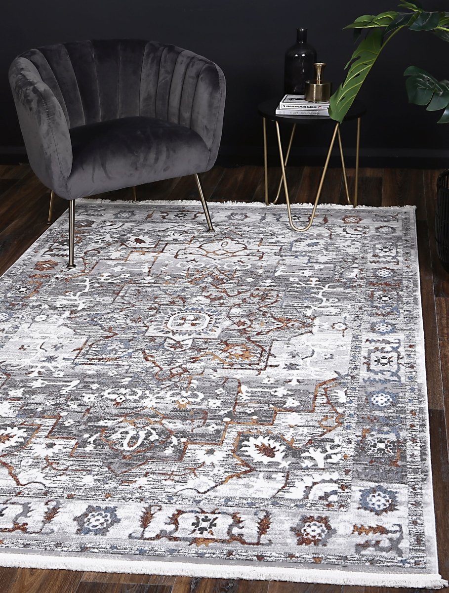 Celestial Noble Grey & Multi Rug - Ruggy