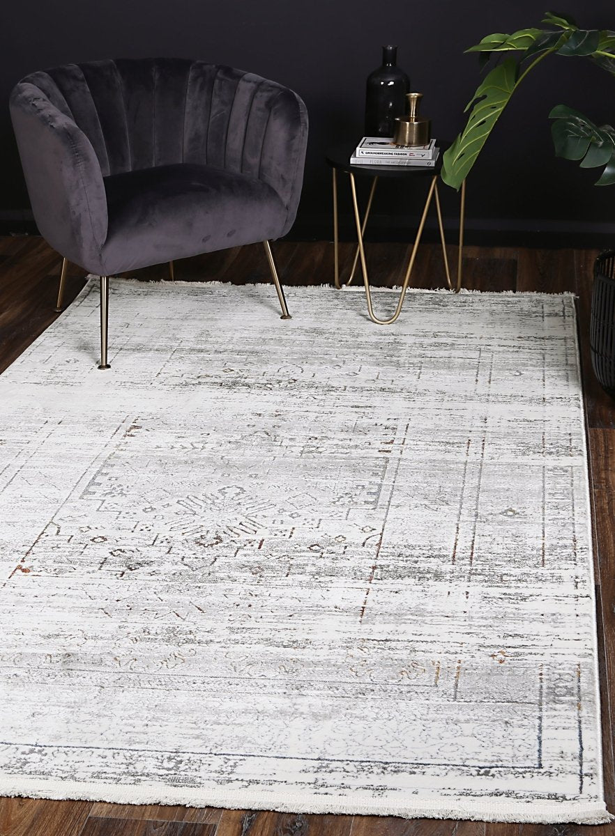 Celestial Traditional Grey Multi Rug - Ruggy