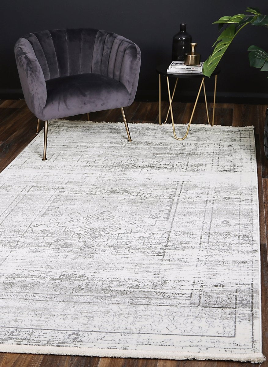 Celestial Traditional Grey Rug - Ruggy