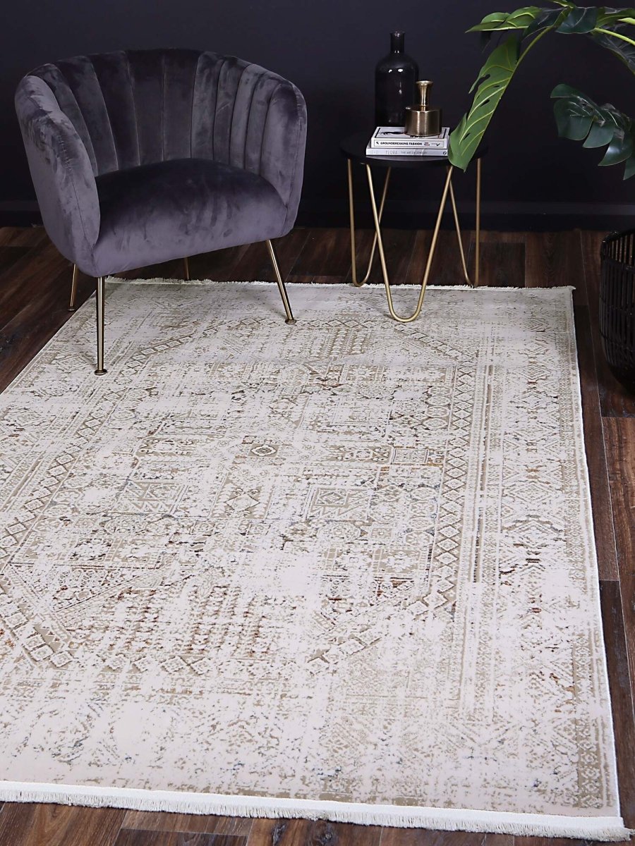 Celestial Zalij Beige & Multi Rug - Ruggy