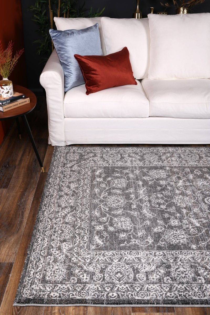 Crisp Dorian Grey Transitional Rug - Ruggy