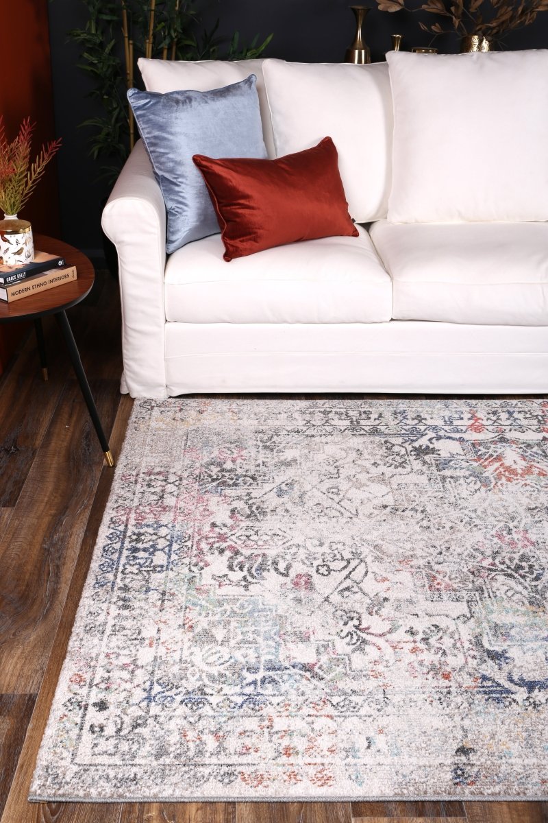 Crisp Maria Grey & Multi Transitional Rug - Ruggy