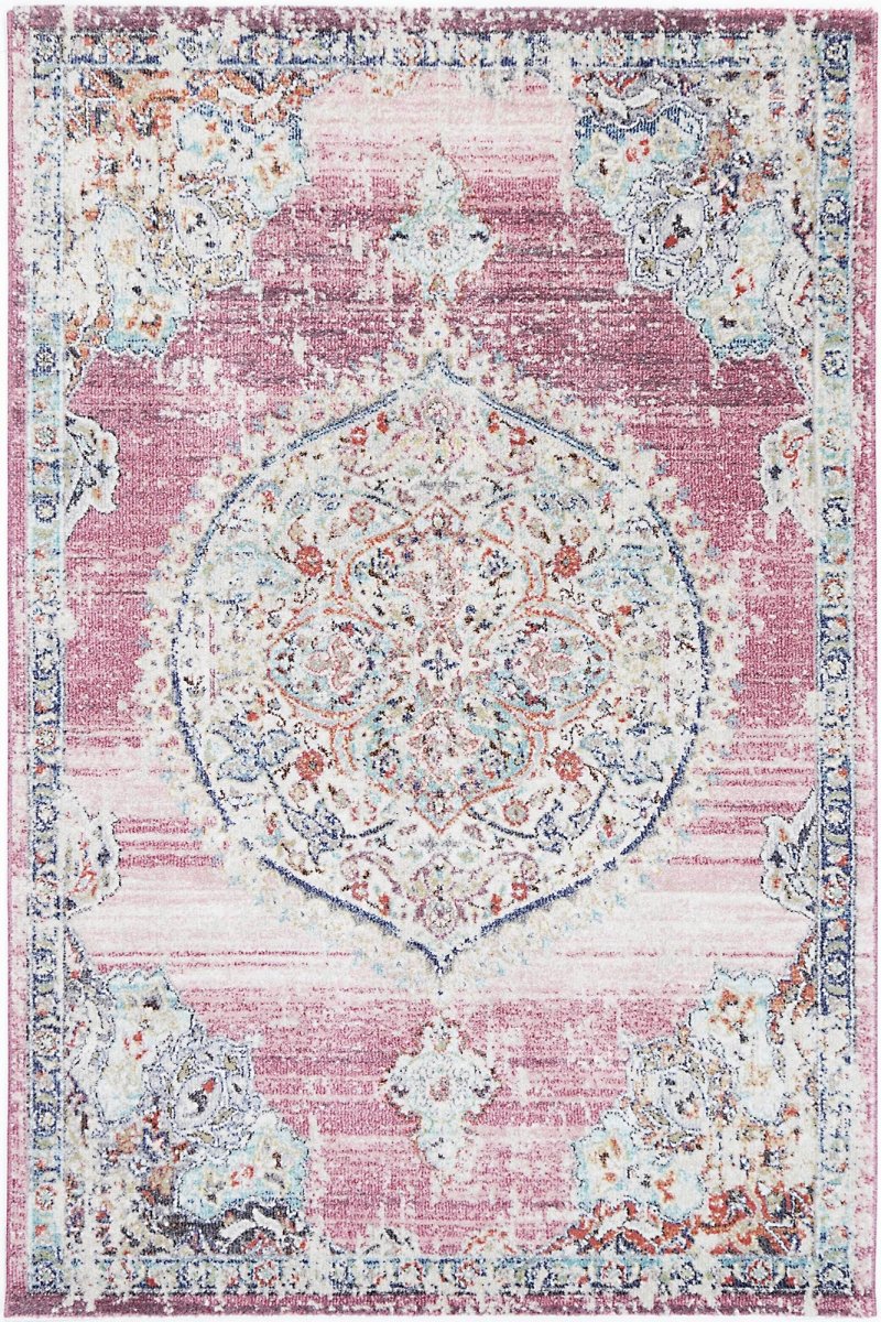 Crisp Medallion Transitional Blush Rug - Ruggy