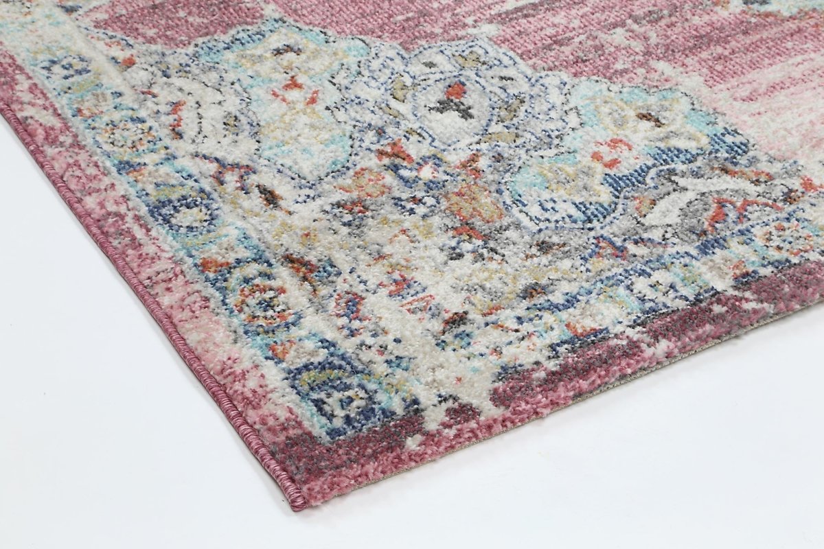 Crisp Medallion Transitional Blush Rug - Ruggy