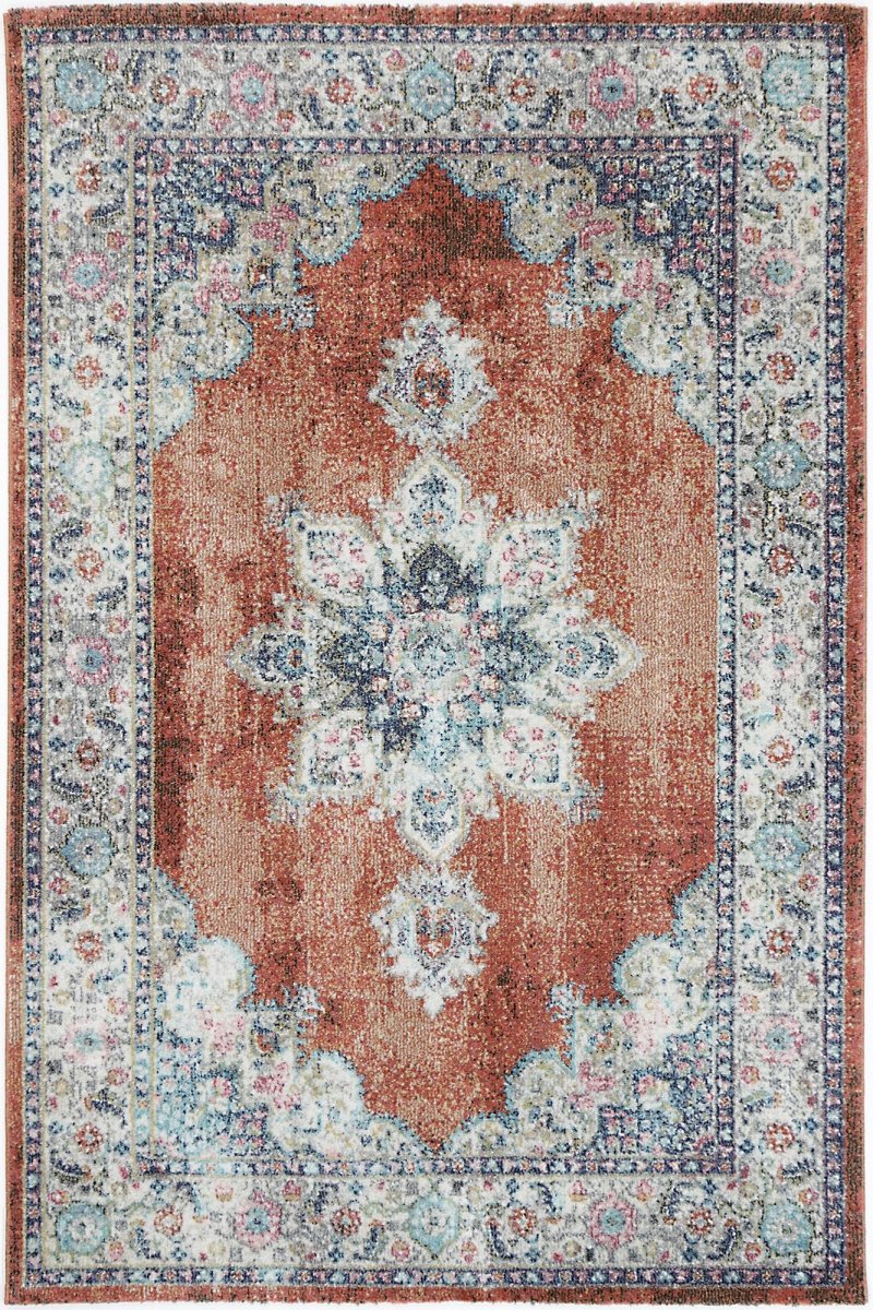 Crisp Transitional Rust Rug | Ruggy