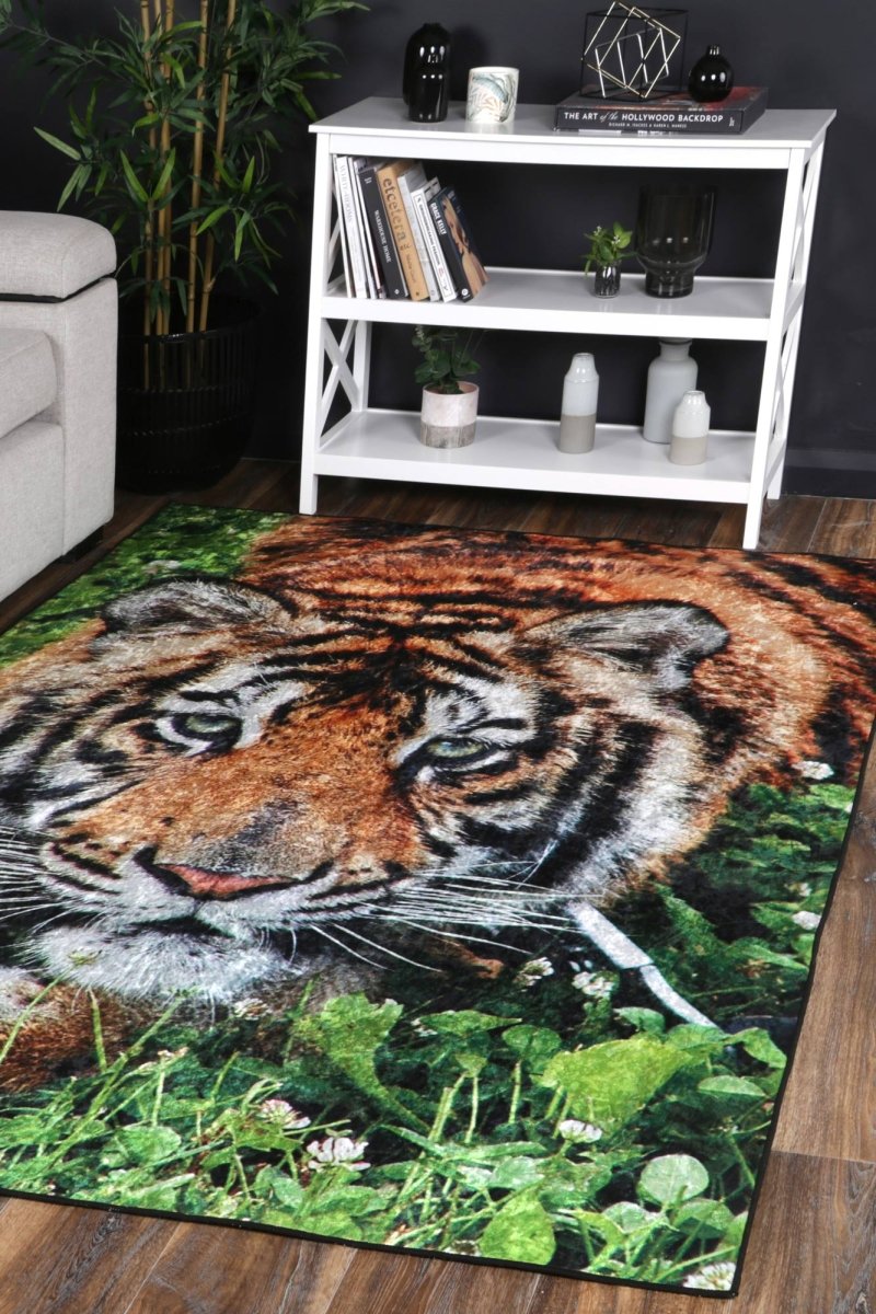 Dazzle Tiger Art Rug - Ruggy