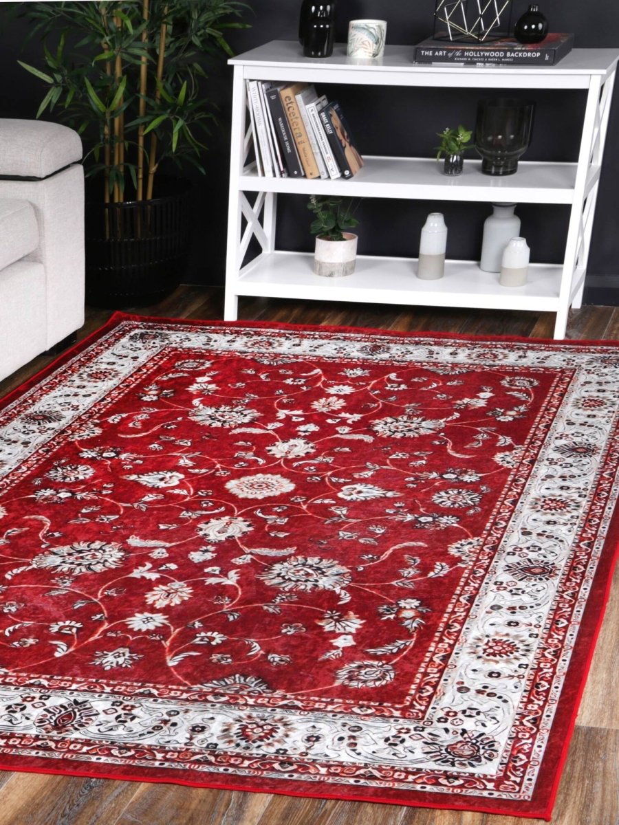 Dazzle Traditional Red Rug - Ruggy