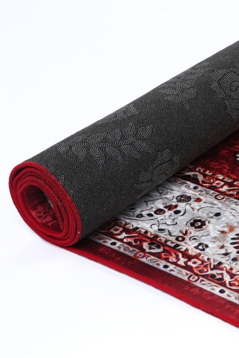 Dazzle Traditional Red Rug - Ruggy