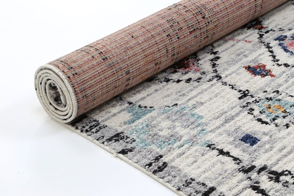 Divine Vintage Boho Taza White Rug - Ruggy