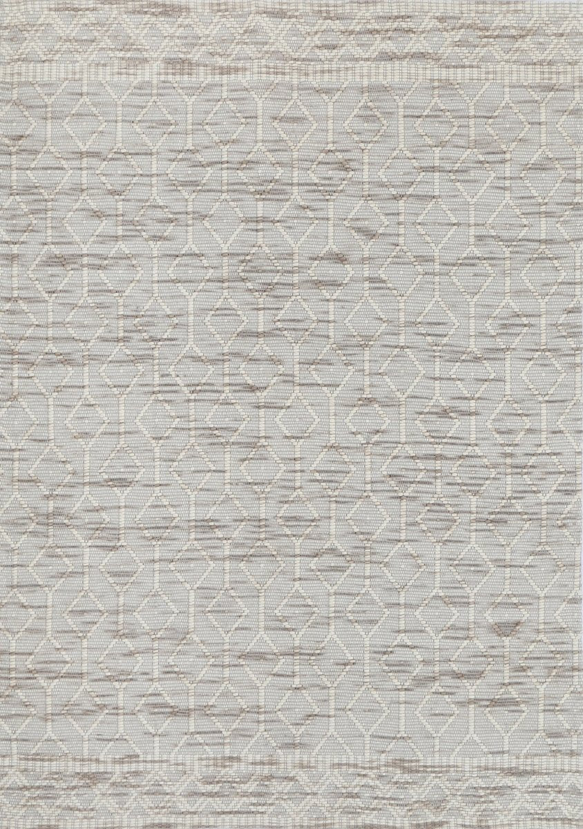 Dulcet Lattice Beige Wool Rug - Ruggy