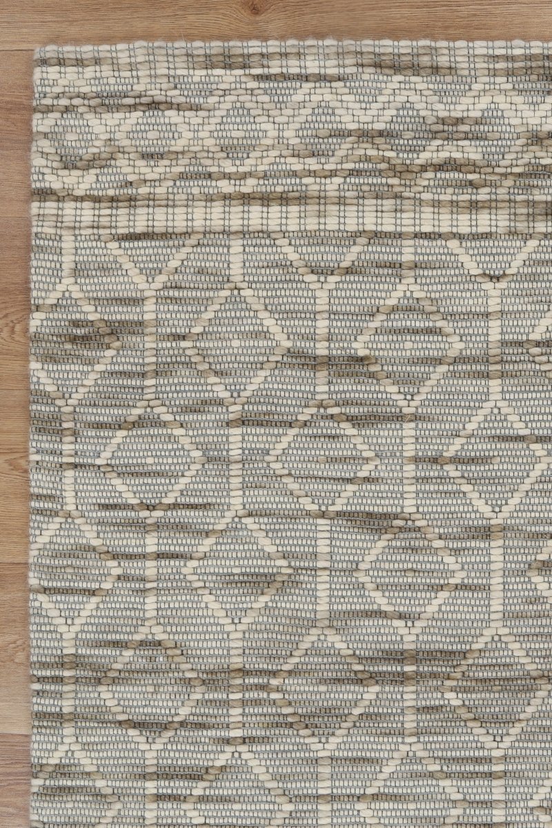 Dulcet Lattice Moss Wool Rug - Ruggy